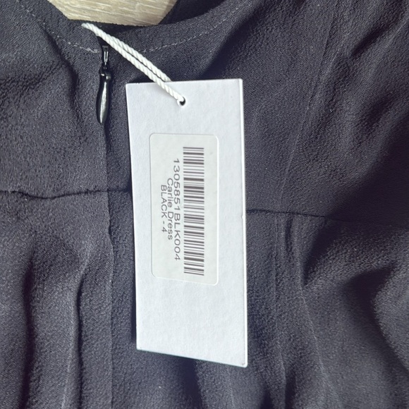 NEW REFORMATION Carlie Midi Dress In Black 4 - Picture 10 of 13